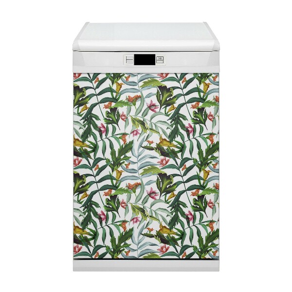 Aimant décoratif pour lave-vaisselle Flore tropicale