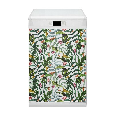 Aimant décoratif pour lave-vaisselle Flore tropicale