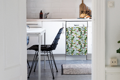 Aimant décoratif pour lave-vaisselle Flore tropicale