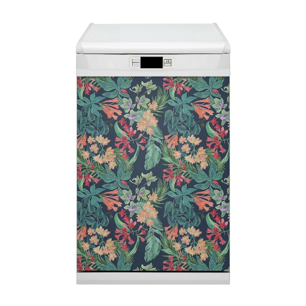 Aimant décoratif pour lave-vaisselle Modèle tropical