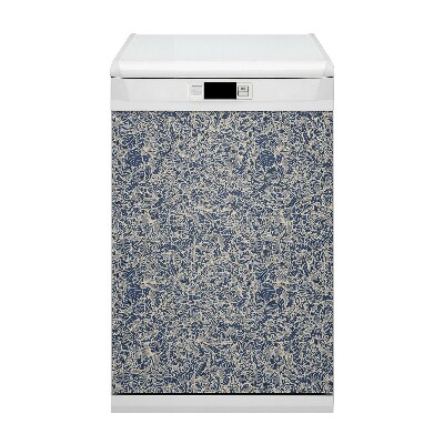 Aimant décoratif pour lave-vaisselle Fleur bleue