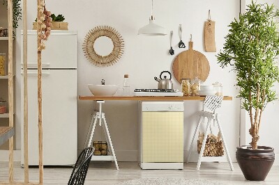 Deco magnetique pour lave vaisselle Calandre jaune