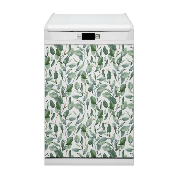 Aimant décoratif pour lave-vaisselle Feuilles d'eucalyptus