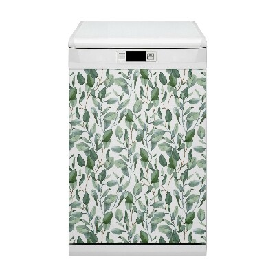 Aimant décoratif pour lave-vaisselle Feuilles d'eucalyptus