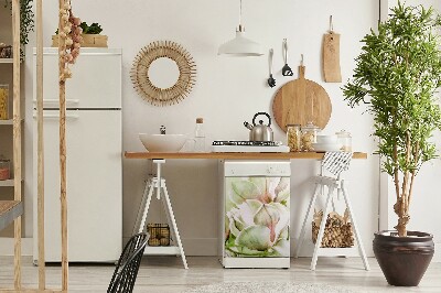 Aimant de couvercle de lave-vaisselle Fleurs de magnolia