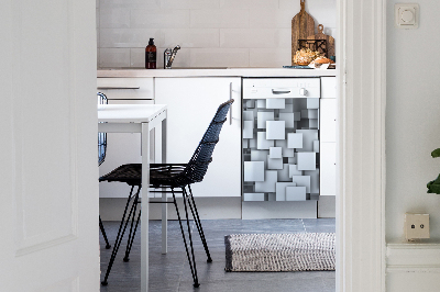 Aimant décoratif pour lave-vaisselle Blocs gris