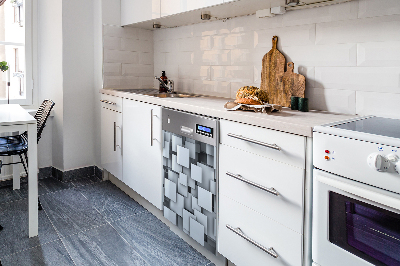 Aimant décoratif pour lave-vaisselle Blocs gris
