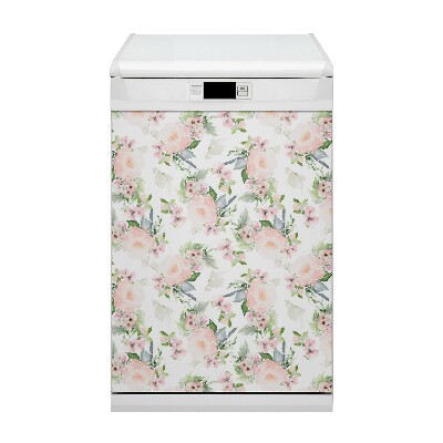Magnet pour lave vaisselle Fleurs pastel