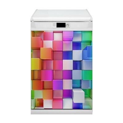 Aimant de couvercle de lave-vaisselle Abstraction colorée