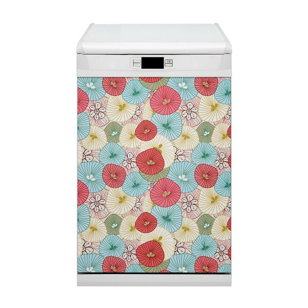 Aimant de couvercle de lave-vaisselle Motif floral
