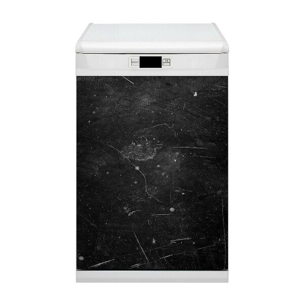 Aimant de couvercle de lave-vaisselle Abstraction noire
