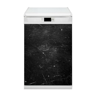 Aimant de couvercle de lave-vaisselle Abstraction noire