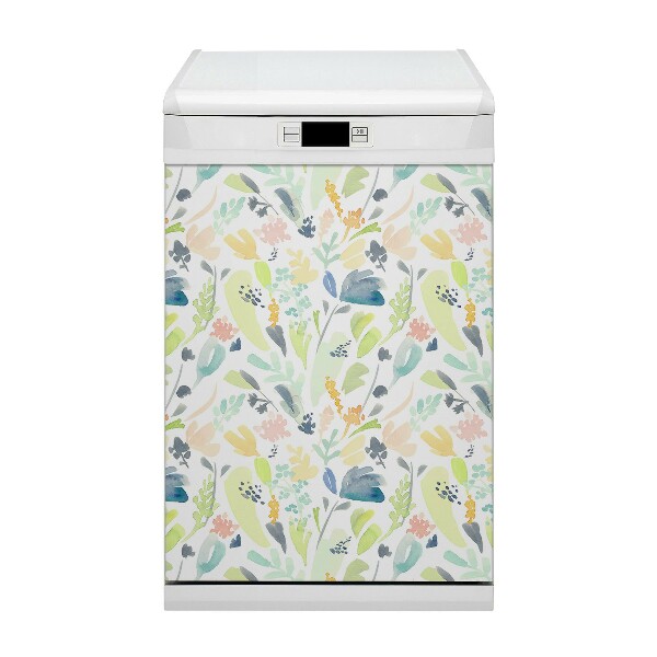 Aimant décoratif pour lave-vaisselle Fleurs