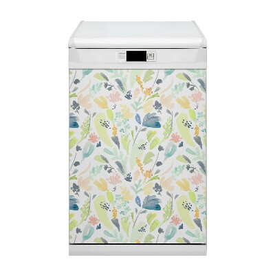 Aimant décoratif pour lave-vaisselle Fleurs