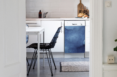 Aimant de couvercle de lave-vaisselle Abstraction bleue