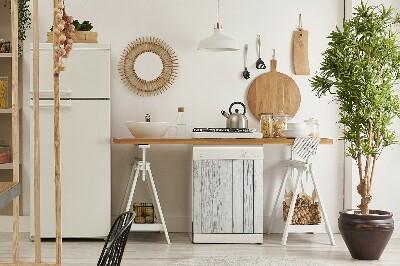 Deco magnetique pour lave vaisselle Planches blanches