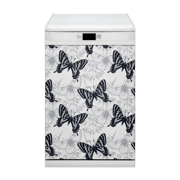 Deco magnetique pour lave vaisselle Dessiner des papillons