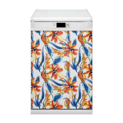 Deco magnetique pour lave vaisselle Fleurs ensoleillées