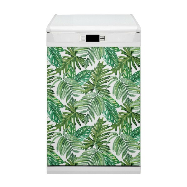 Deco magnetique pour lave vaisselle Feuilles de la jungle
