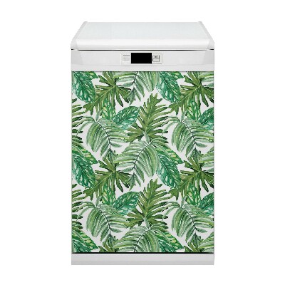 Deco magnetique pour lave vaisselle Feuilles de la jungle