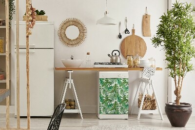 Deco magnetique pour lave vaisselle Feuilles de la jungle
