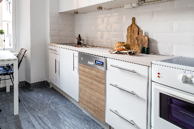 Deco magnetique pour lave vaisselle Planches disposées