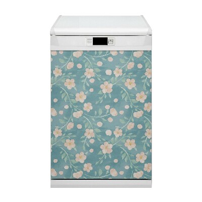 Aimant décoratif pour lave-vaisselle Fleurs pastel