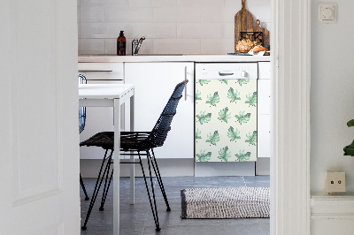 Deco magnetique pour lave vaisselle Feuilles tropicales