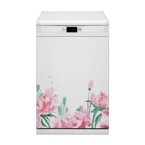 Magnet pour lave vaisselle Fleurs roses