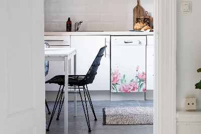 Magnet pour lave vaisselle Fleurs roses