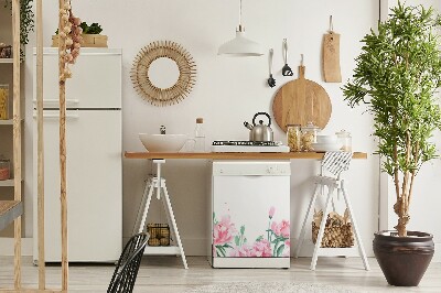 Magnet pour lave vaisselle Fleurs roses