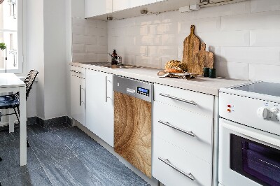 Aimant décoratif pour lave-vaisselle Section de croix en bois