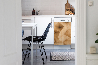 Deco magnetique pour lave vaisselle Triangles abstraits