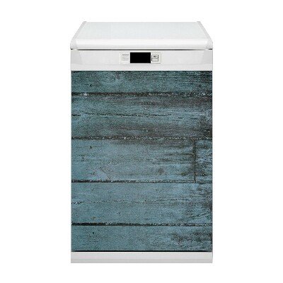 Deco magnetique pour lave vaisselle Planches bleues