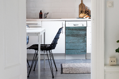 Deco magnetique pour lave vaisselle Planches bleues