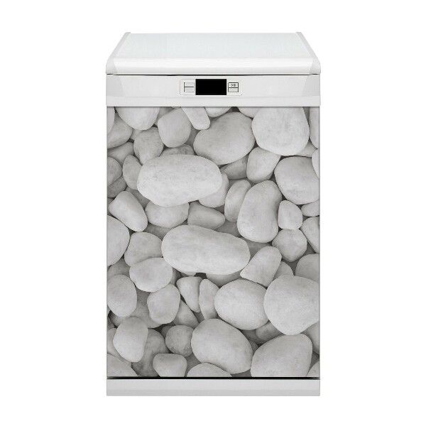 Aimant décoratif pour lave-vaisselle Pierres blanches