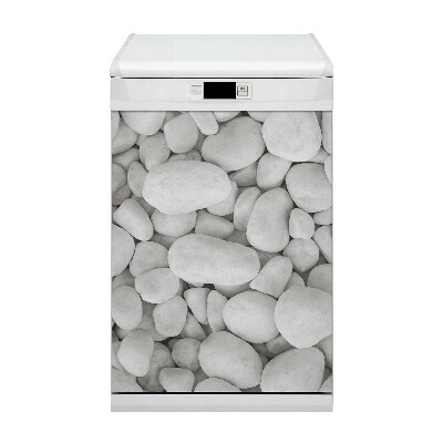 Aimant décoratif pour lave-vaisselle Pierres blanches