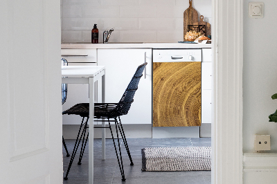 Aimant décoratif pour lave-vaisselle Pot de bois