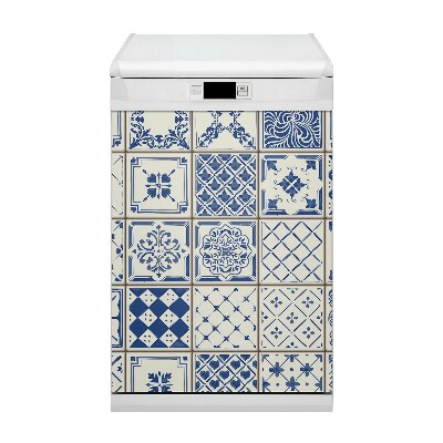Magnet pour lave vaisselle Carreaux bleus