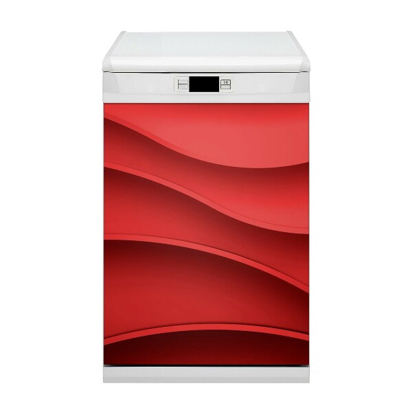 Aimant de couvercle de lave-vaisselle Texture rouge
