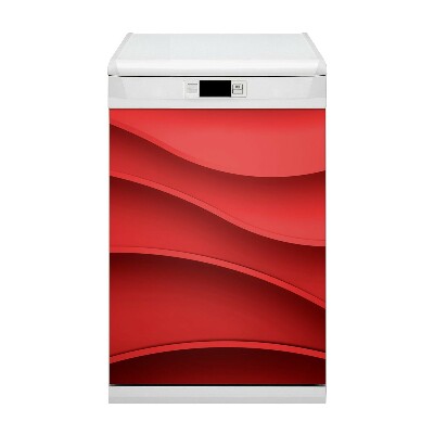 Aimant de couvercle de lave-vaisselle Texture rouge
