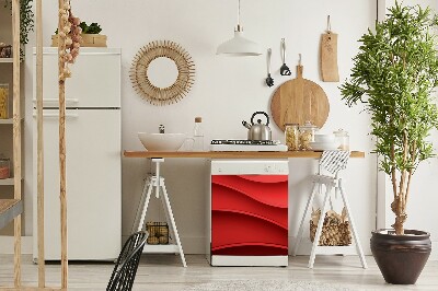 Aimant de couvercle de lave-vaisselle Texture rouge