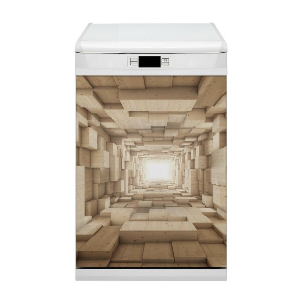 Magnet pour lave vaisselle Abstraction du bois