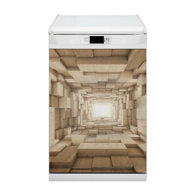 Magnet pour lave vaisselle Abstraction du bois
