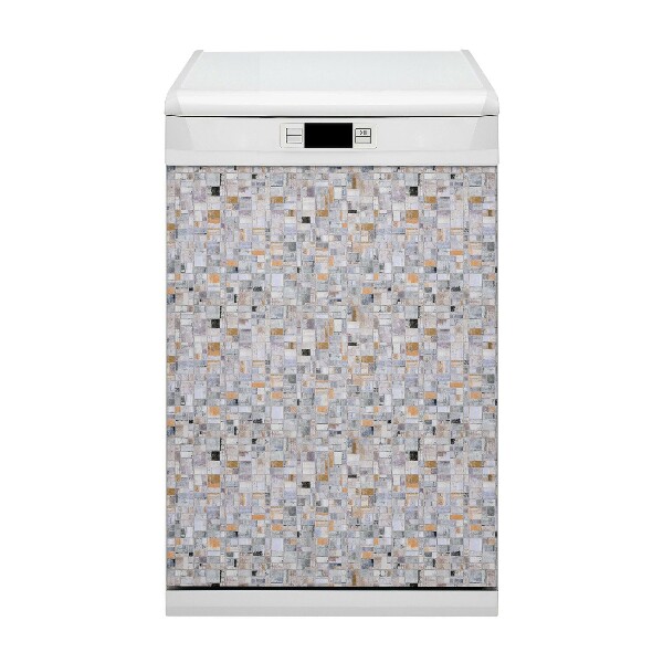 Deco magnetique pour lave vaisselle Carreaux colorés
