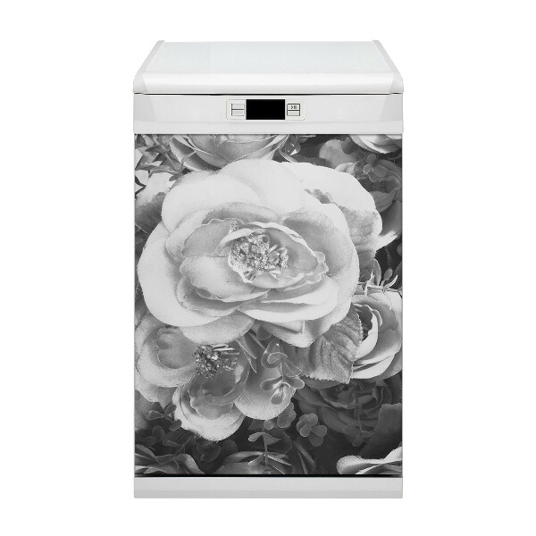 Aimant décoratif pour lave-vaisselle Roses rétro