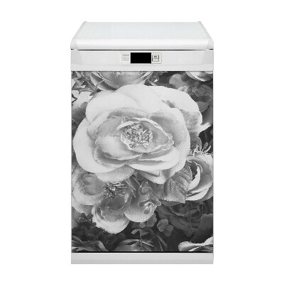 Aimant décoratif pour lave-vaisselle Roses rétro