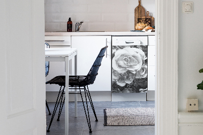 Aimant décoratif pour lave-vaisselle Roses rétro