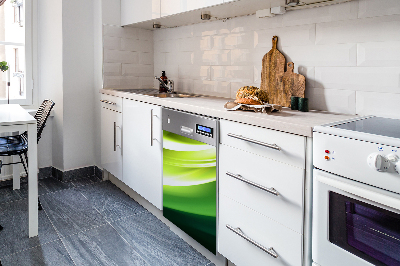Aimant décoratif pour lave-vaisselle Texture verte