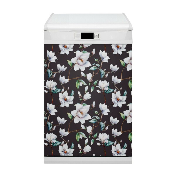 Aimant décoratif pour lave-vaisselle Fleurs peintes